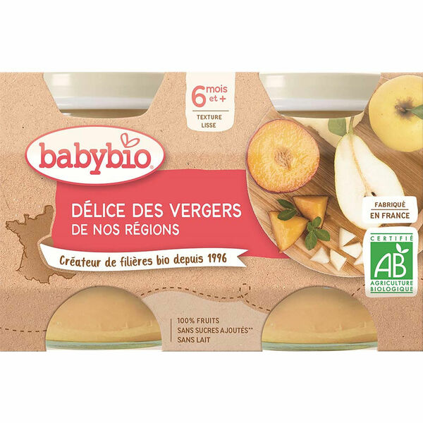 BABYBIO Ovocná směs 2x130 g porovnat ceny