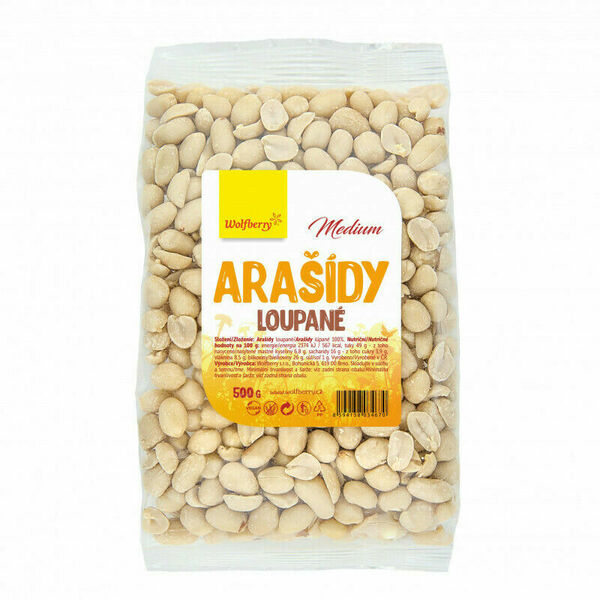 Wolfberry Medium Arašídy loupané 500g porovnat ceny