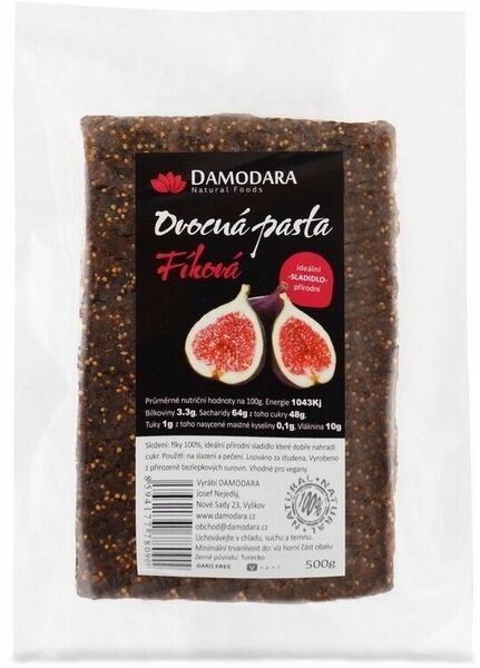 Damodara Ovocná pasta Fíková 500g porovnat ceny