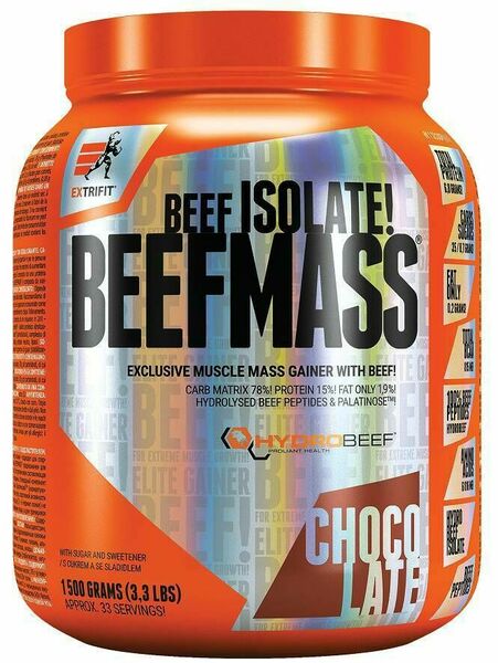 Extrifit BeefMass 1500g čokoláda porovnat ceny