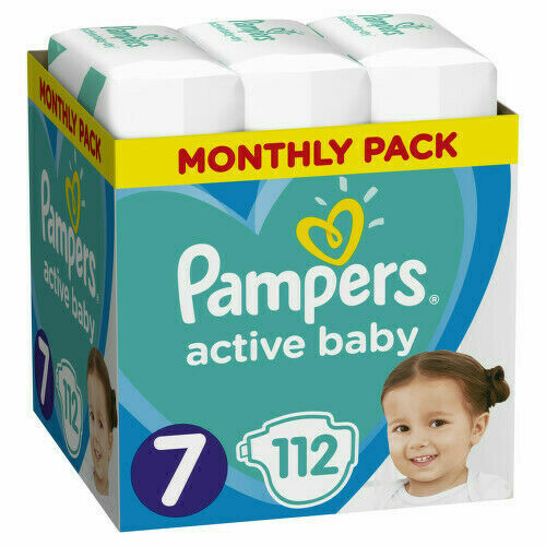 Pampers Active Baby Pleny S7 15+ kg Monthly Pack 112ks porovnat ceny