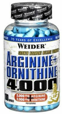 Weider, Arginine + Ortnithine 4.000, 180 kapslí porovnat ceny