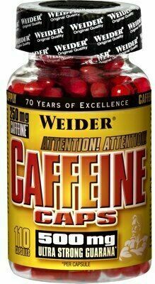 Weider Caffeine caps 110 kapslí porovnat ceny