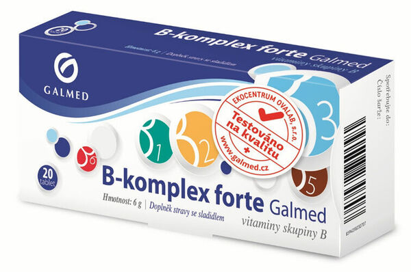 Galmed B-komplex forte 20 tablet porovnat ceny