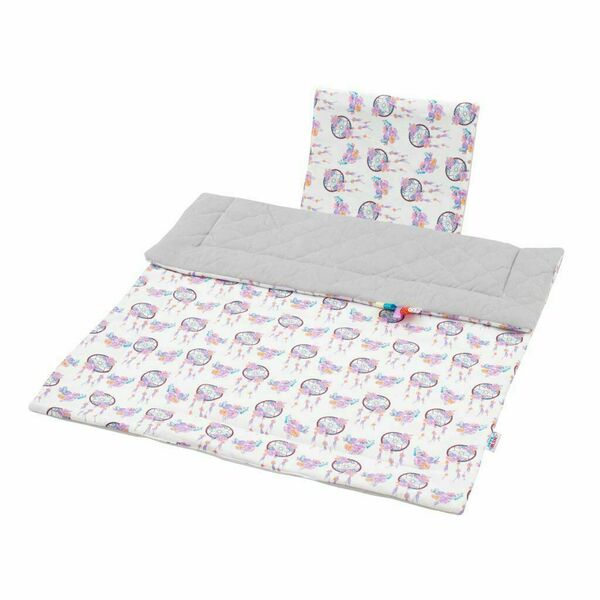 Oboustranný Set z Velvet do kočárku New Baby lapač snů šedý porovnat ceny