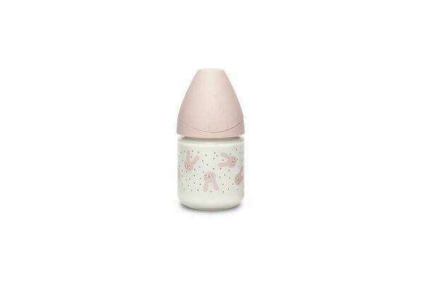 Suavinex Hygge Láhev sklo 120 ml S králík - růžová porovnat ceny