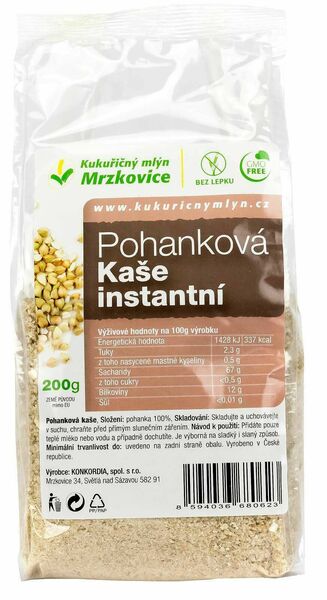 Kukuřičný mlýn Mrzkovice Pohanková kaše instantní (natural) 200g porovnat ceny