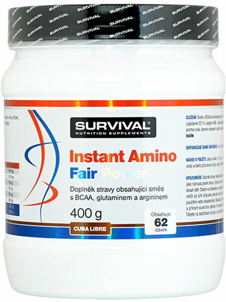 Survival Nutrition Instant Amino Fair Power cuba libre 400g porovnat ceny