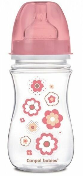 Canpol babies Láhev se širokým hrdlem Newborn baby 240ml růžová porovnat ceny