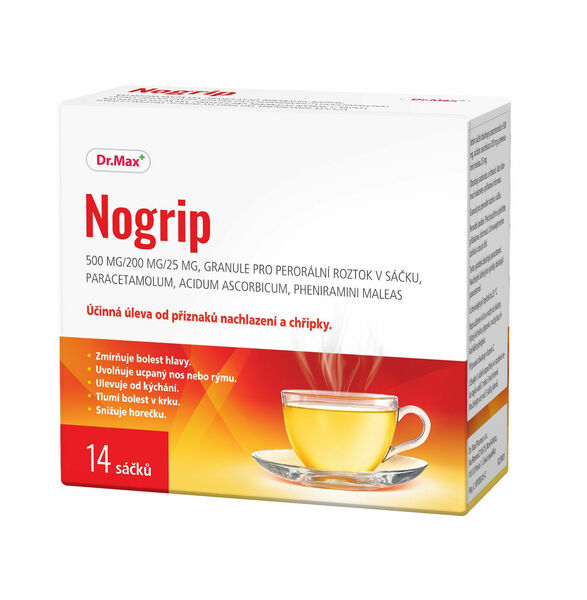 Dr.Max Nogrip 500 mg/200 mg/25 mg 14 sáčků porovnat ceny