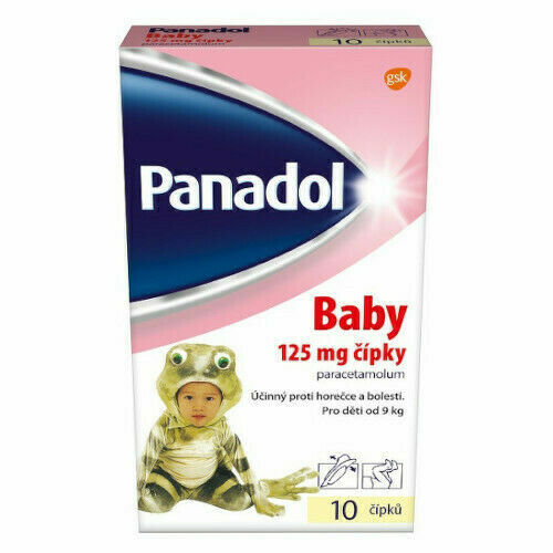 Panadol Baby 125mg čípky 10ks porovnat ceny