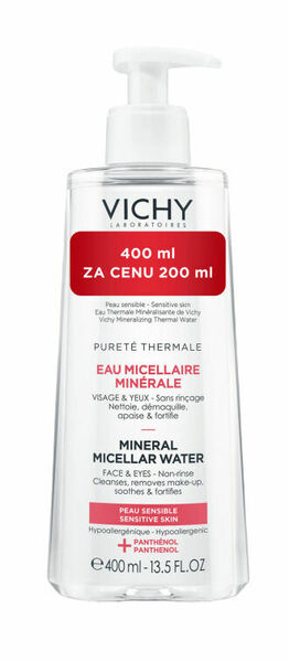 VICHY Pureté Thermale Micelární voda 400ml porovnat ceny