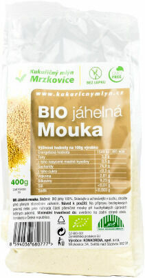 Kukuřičný mlýn Mrzkovice Jahelná mouka hladká BIO 400g porovnat ceny