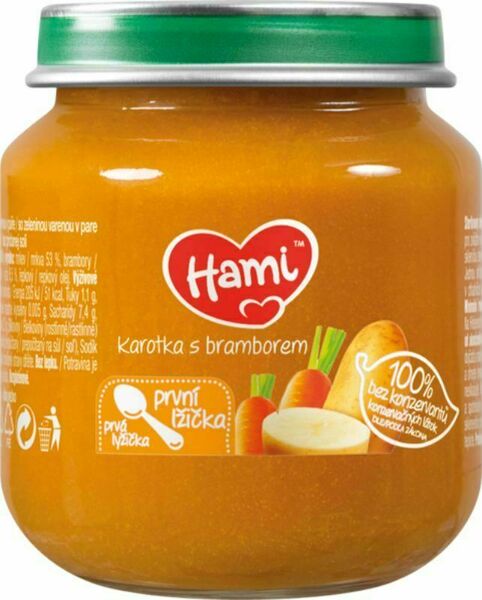 Hami příkrm Karotka s bramborem první lžička 125g porovnat ceny