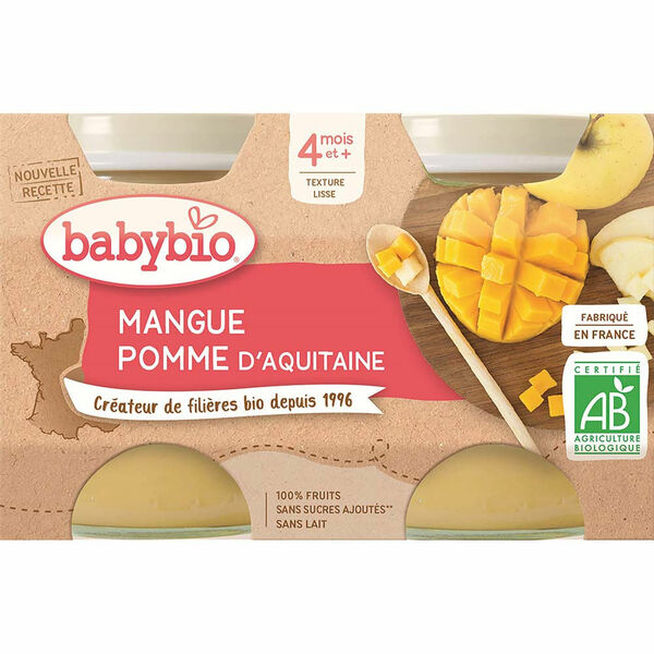 BABYBIO Jablko s mangem 2x130 g porovnat ceny