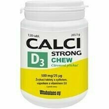 Calci Strong Chew+Vit.D3 tbl.120 Vitabalans porovnat ceny