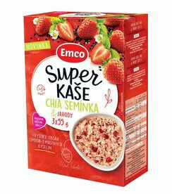 Emco Super kaše Chia a jahody 3x55g porovnat ceny