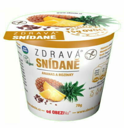 Obezin zdravá snídaně - Ananas a rozinky 78g porovnat ceny