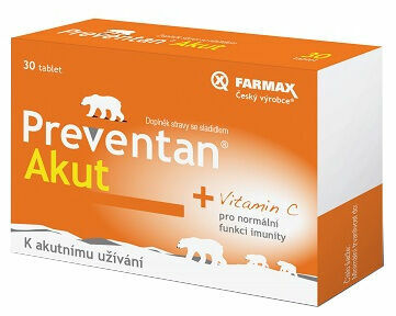 Preventan Akut 30 tablet porovnání ceny