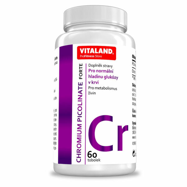 VITALAND Chromium picolinate forte 60 tobolek porovnat ceny