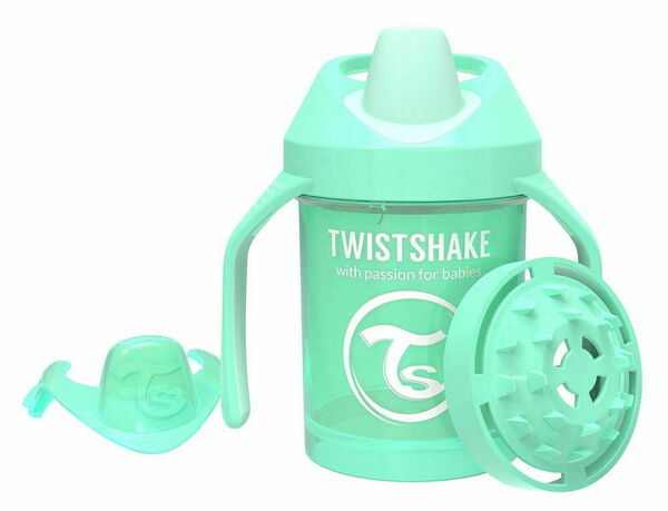 Twistshake  Hrnek učicí 230ml 4+m Pastelově zelená porovnat ceny
