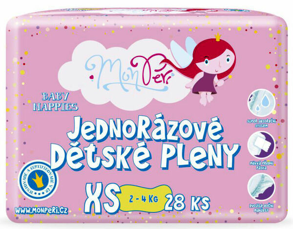 MonPeri XS 2-4 kg, 28 ks porovnání ceny