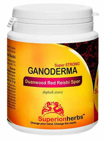 Superionherbs Ganoderma, Duanwood Red Reishi, 100% Spórový prášek 90 kapslí porovnat ceny