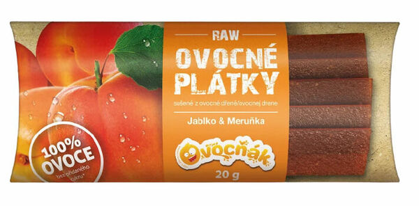 OVOCŇÁK plátky Jablko-Meruňka 20g porovnat ceny