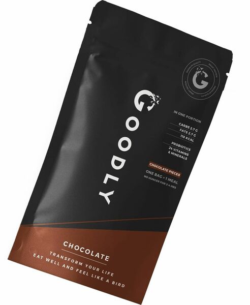 GOODLY čokoláda, s kousky tmavé čokolády (1 dávka) 40g porovnat ceny