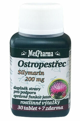 MedPharma Ostropestřec (Silymarin 200mg) 37 tablet porovnat ceny