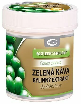 TOPVET - Zelená káva bylinný extrakt 60 tobolek porovnat ceny