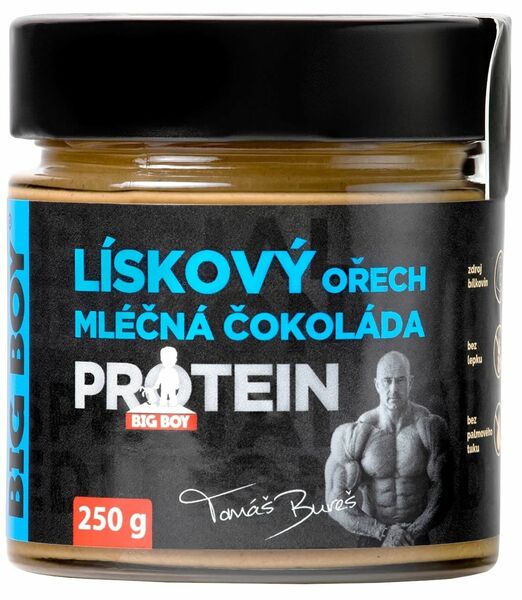 BIG BOY Lískoořechový krém s mléčnou čokoládou a proteinem 250g porovnat ceny