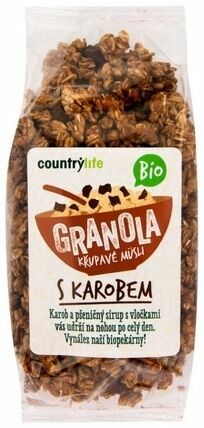 Country Life Granola - Křupavé müsli s karobem BIO 350g porovnat ceny