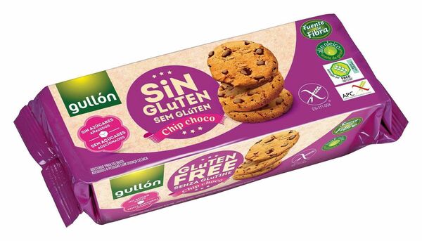 Gullón Chip choco bezlepkové sušenky s kousky čokolády, bez cukru 130g porovnat ceny