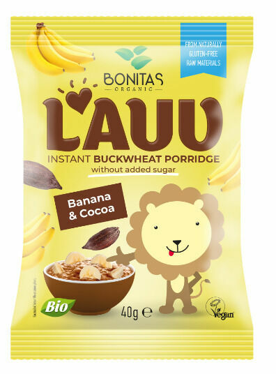 BONITAS  LAUV BIO Pohanková kaše banan + kakao 40g porovnat ceny