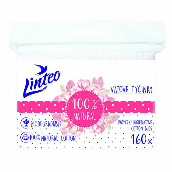 LINTEO Vatové tyčinky papírové 160 ks porovnat ceny