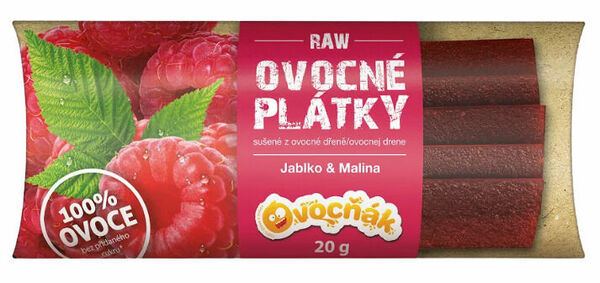 OVOCŇÁK plátky Jablko-Malina 20g porovnat ceny