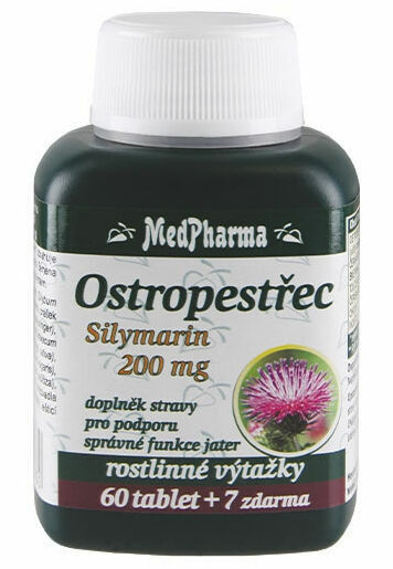 MedPharma Ostropestřec (Silymarin 200mg) 67 tablet porovnat ceny