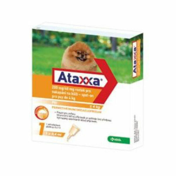 ATAXXA Spot-on Dog S 200mg/40mg 1x0,4 ml porovnat ceny