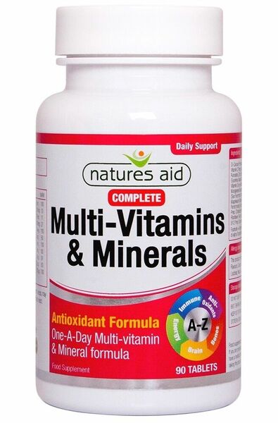 Natures aid  Multivitamíny a minerály Complete tbl.90 porovnat ceny