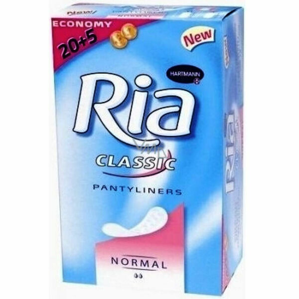 Dámské hygienické vložky Ria Slip Classic Normal 20 ks + 5 ks ZDARMA porovnat ceny