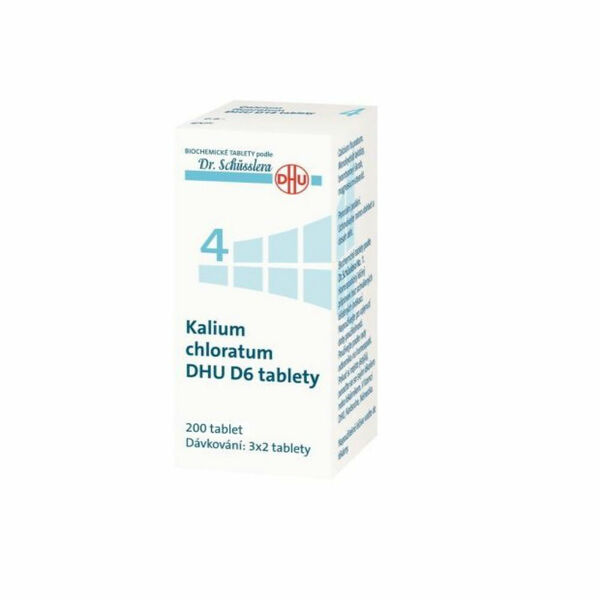 DR. SCHÜSSLERA Kalium chloratum DHU D6 No.4 200 tablet porovnat ceny
