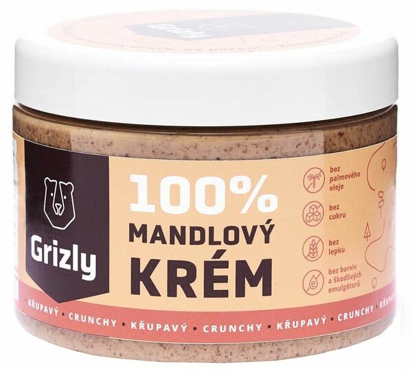 GRIZLY 100% Mandlové máslo křupavé 500g porovnat ceny