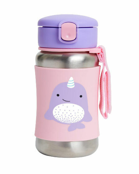 Skip Hop Zoo Láhev s brčkem na vodu nerez Narval 12m+ 350ml porovnat ceny
