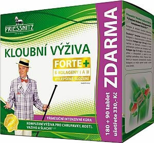 Priessnitz Kloubní výživa Forte+kolageny 180+90 tablet porovnat ceny