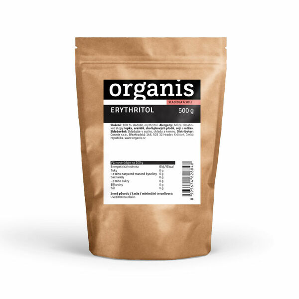 ORGANIS Erythritol 500 g porovnat ceny