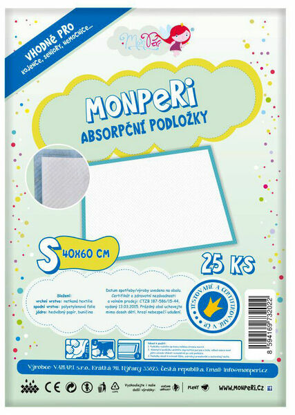 MonPeri Podložky S (40x60 cm) porovnat ceny