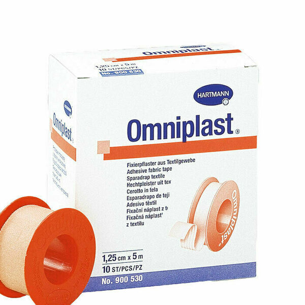 Náplast Omniplast textilní 1.25cmx5m 1ks porovnat ceny