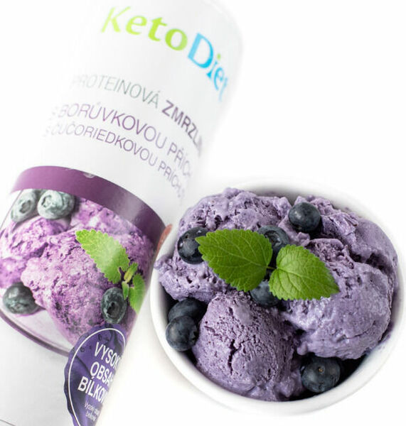 KetoDiet Proteinová zmrzlina s borůvkovou příchutí 20porcí porovnat ceny