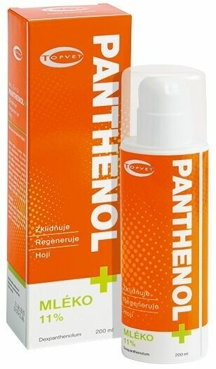 TOPVET Panthenol+ Mléko 11% 200ml porovnat ceny